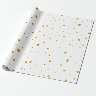 Cadeau Papier à enveloppement Motif de luxe Gold Foil Cus