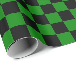 Cadeau Papier à enveloppement noir et vert pour les gran