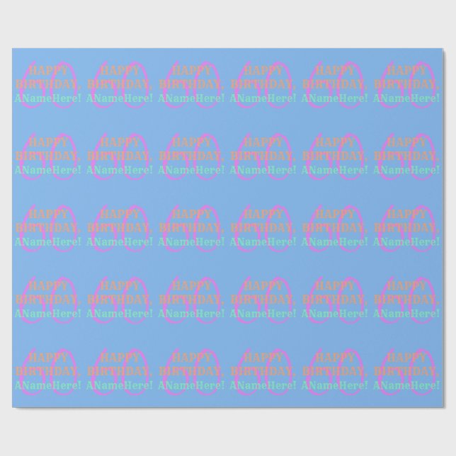 Cadeau Papier à enveloppement ordinaire 60e anniversaire (Plat)