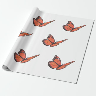 Cadeau Papier à enveloppement papillon monarque