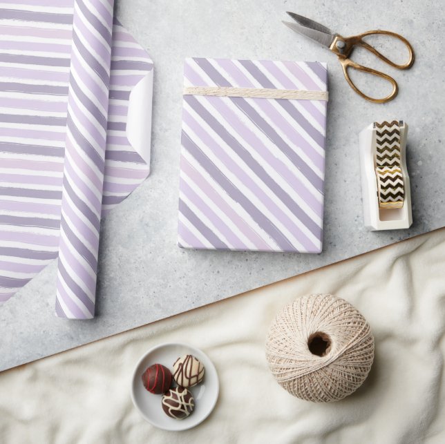Cadeau Papier à enveloppement Pastel Stripes (Artisanat)