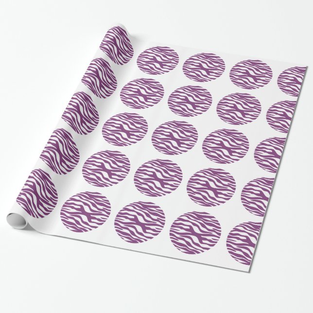 Cadeau Papier à enveloppement Pois Zebra (Déroulé)