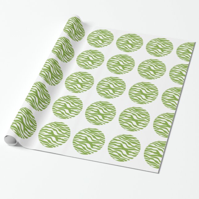 Cadeau Papier à enveloppement Pois Zebra (Déroulé)