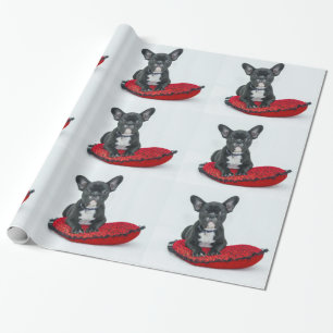Cadeau Papier à enveloppement pour chien de taureau fran