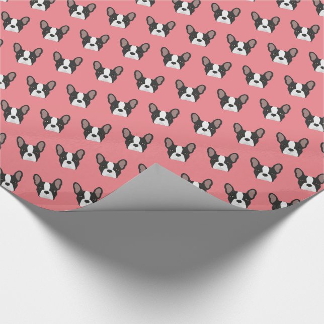 Cadeau Papier à enveloppement pour chien taureau français (Coin)