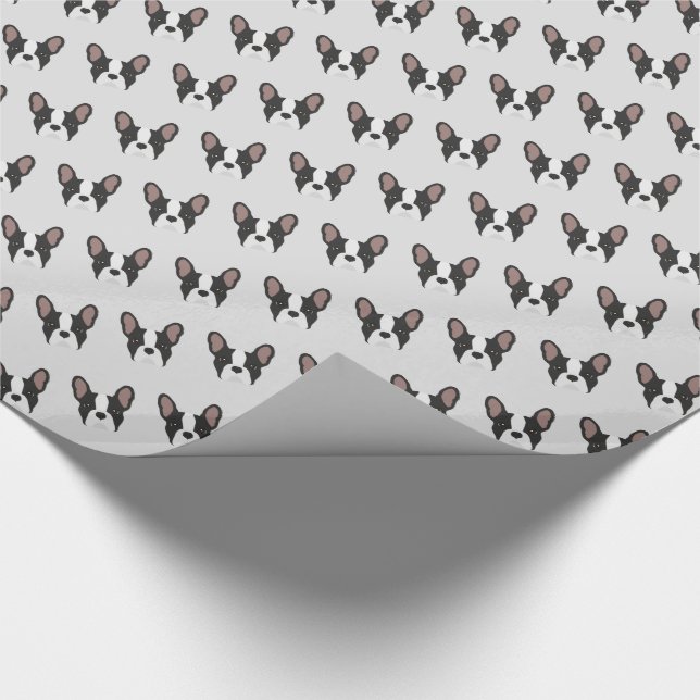 Cadeau Papier à enveloppement pour chien taureau français (Coin)