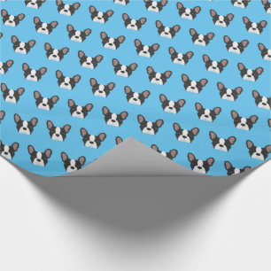 Cadeau Papier à enveloppement pour chien taureau français