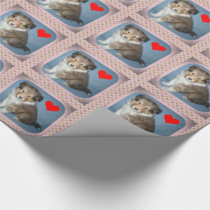 Cadeau Papier à enveloppement pour chiots à chiots de S