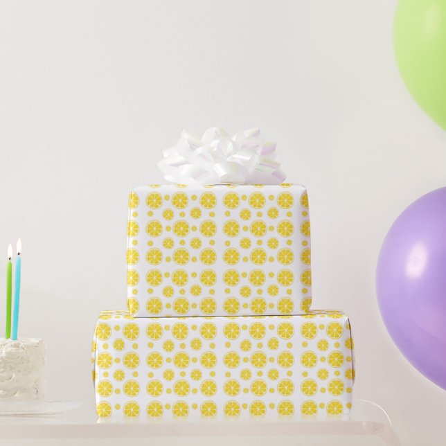 Cadeau Papier à enveloppement pour tranches de citron ens (Cadeaux de fête)