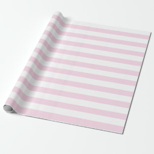 Cadeau Papier à enveloppement rose pâle et blanc