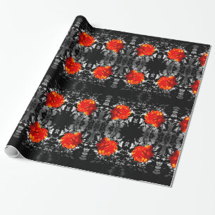 Cadeau Papier à enveloppement rose rouge