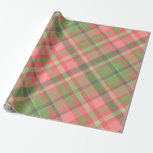 Cadeau Papier à enveloppement rouge et vert de Noël