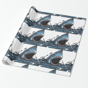 Cadeau Papier à enveloppement SHARK CHRISTMAS