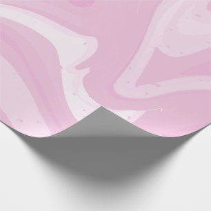 Cadeau Papier à enveloppement souple en marbre rose