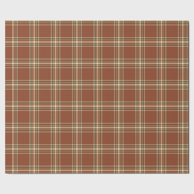 Cadeau Papier à enveloppement Tartan Brown (Couture)