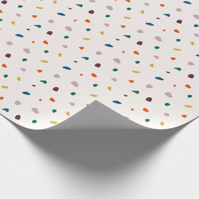 Cadeau Papier à enveloppement Terrazzo - Motif Terrazzo R (Coin)