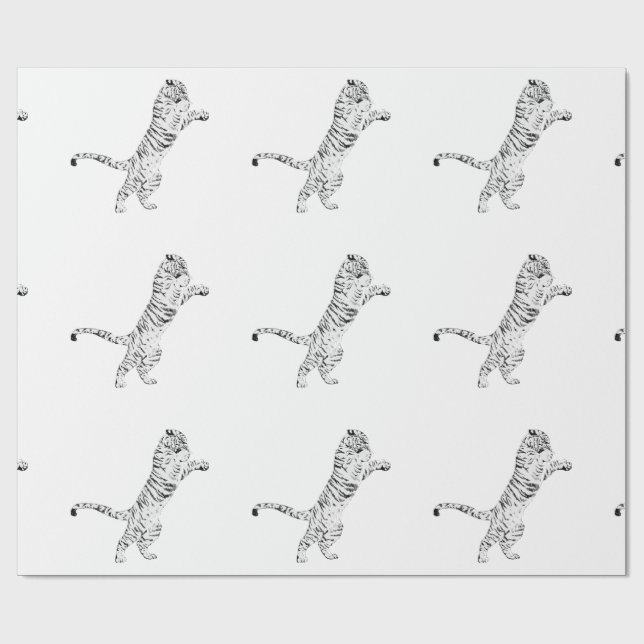 Cadeau Papier à enveloppement TIGER (Plat)