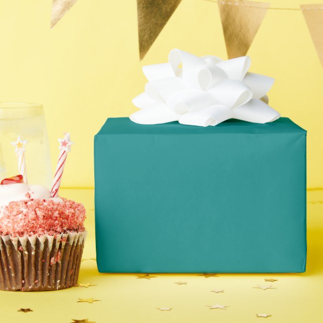 Cadeau Papier à enveloppement turquoise brillant (Fête d'anniversaire)