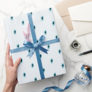 Cadeau Papier à enveloppement Turquoise minimal