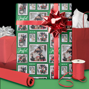 Cadeau Papier à enveloppement vert photo de Noël