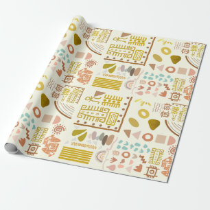 Cadeau Papier à envelopper 30 po x 6 pi Boho antique