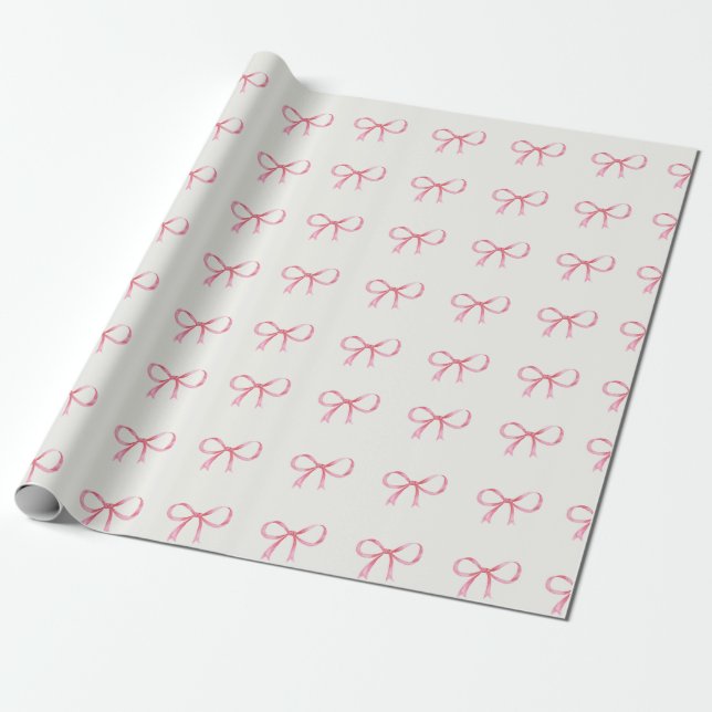 Cadeau Papier à envelopper à la corbeille rose (Déroulé)