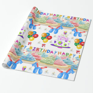 Cadeau Papier à envelopper Anniversaire