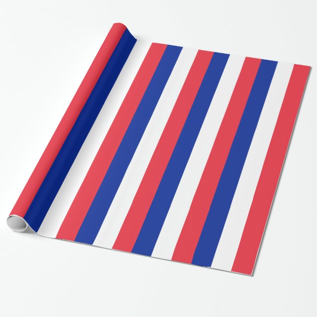 Cadeau Papier à envelopper avec Drapeau de France (Déroulé)