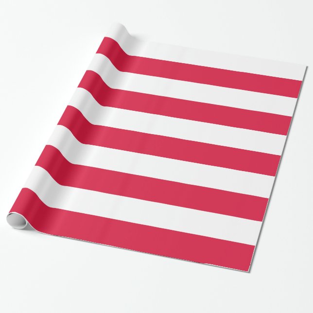 Cadeau Papier à envelopper avec Drapeau de Pologne (Déroulé)