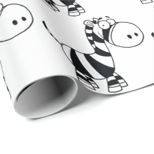 Cadeau Papier à envelopper - Baby Zebra
