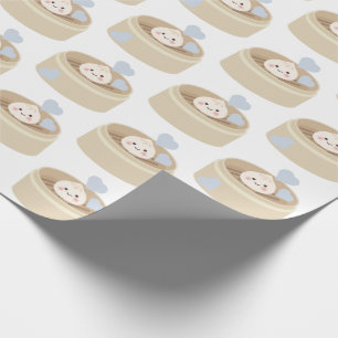 Cadeau Papier à envelopper blanc pour garçon blanc