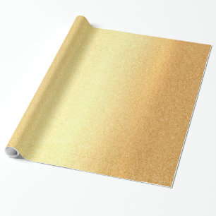 Cadeau Papier à envelopper brillant Faux Or glamour