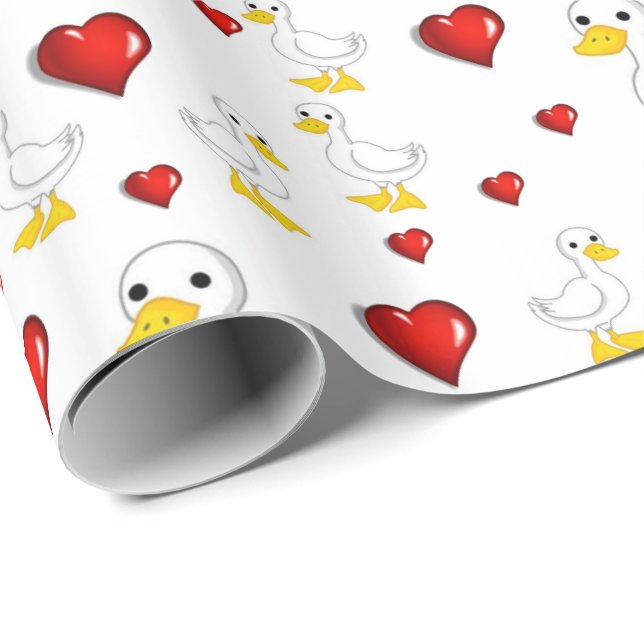 Cadeau Papier à envelopper Canards (Coin rond)