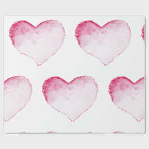Cadeau Papier à envelopper COEUR D'EAU ROSE