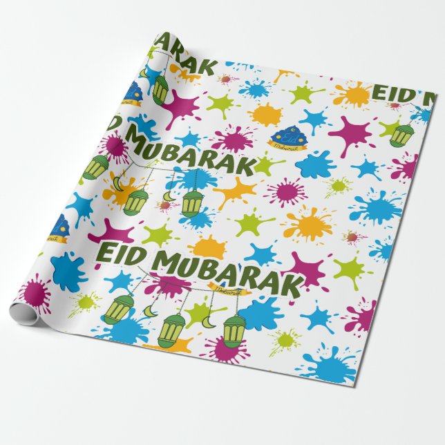 Cadeau Papier à envelopper de l'Aïd Moubarak (Déroulé)