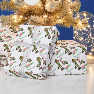 Cadeau Papier à envelopper de Noël Elf Possum