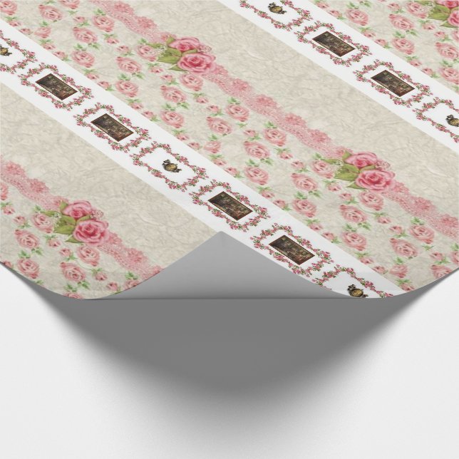 Cadeau Papier à envelopper Floral (Coin)