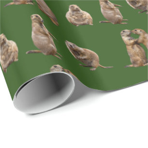 Cadeau Papier à envelopper français pour chien des Prairi