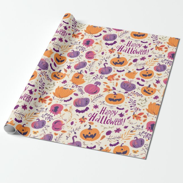 Cadeau Papier à envelopper (Halloween) (Déroulé)
