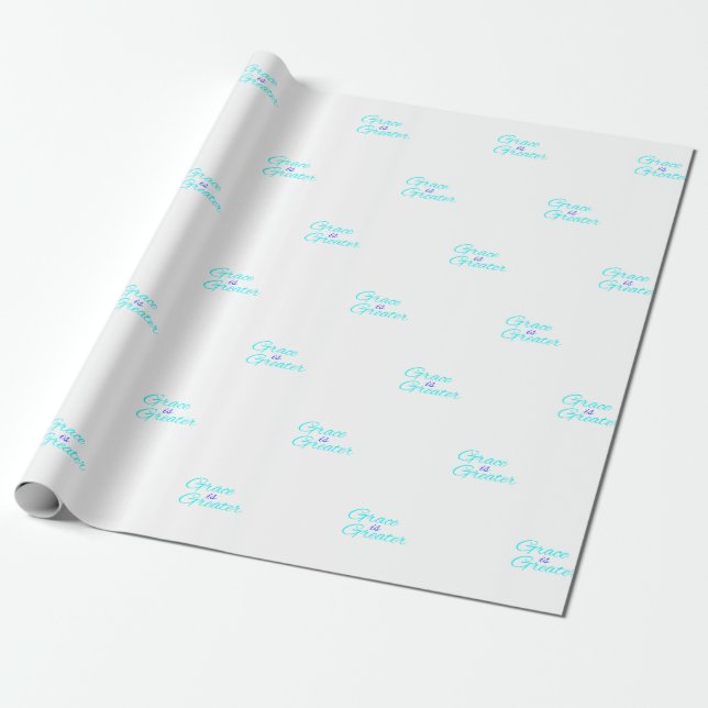 Cadeau Papier à envelopper - La grâce est plus grande (Déroulé)