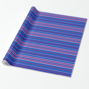 Cadeau Papier à envelopper : Mauve, Violet, Bleu, Bleu, B