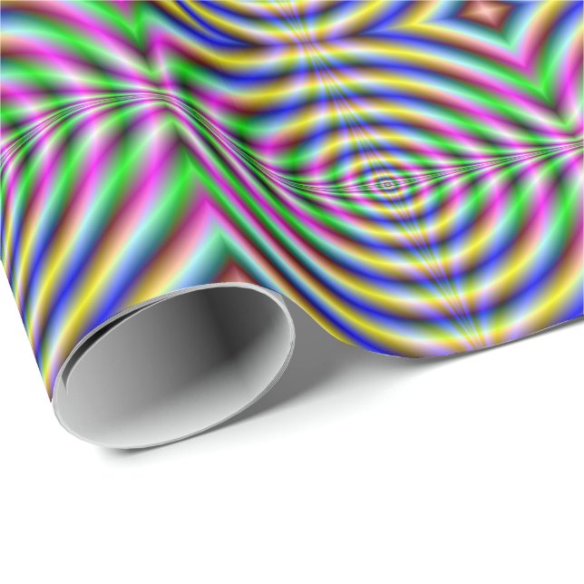 Cadeau Papier à envelopper OEil psychédélique (Coin rond)