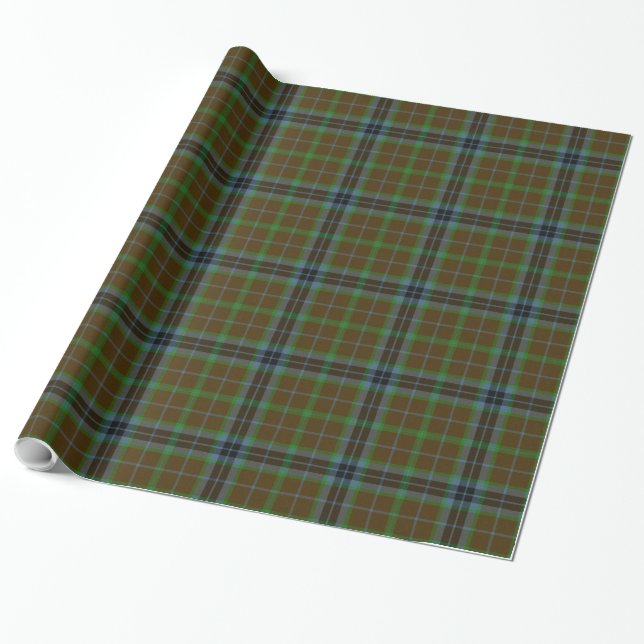 Cadeau Papier à envelopper plat Thomson Tartan traditionn (Déroulé)