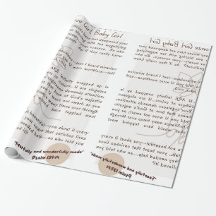 Cadeau Papier à envelopper pour bébé fille - Envelopper!