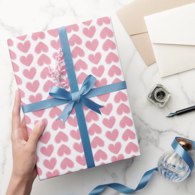 Cadeau Papier à envelopper pour la Saint-Valentin. (Cadeaux)