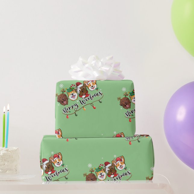 Cadeau Papier à envelopper pour typographie de Woofmas Jo (Cadeaux de fête)