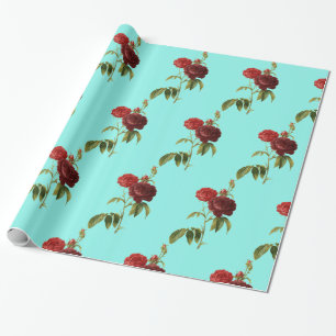 Cadeau Papier à envelopper, ROSE de semences HEUREUX de 3