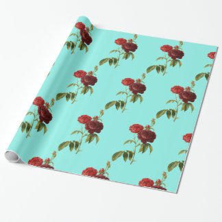 Cadeau Papier à envelopper, ROSE de semences HEUREUX de 3