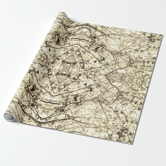 Cadeau Papier à envelopper Rouleau Cerisier Fleur Design  (Déroulé)