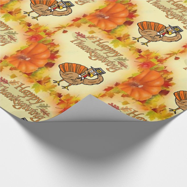 Cadeau Papier à envelopper Thanksgiving (Coin)
